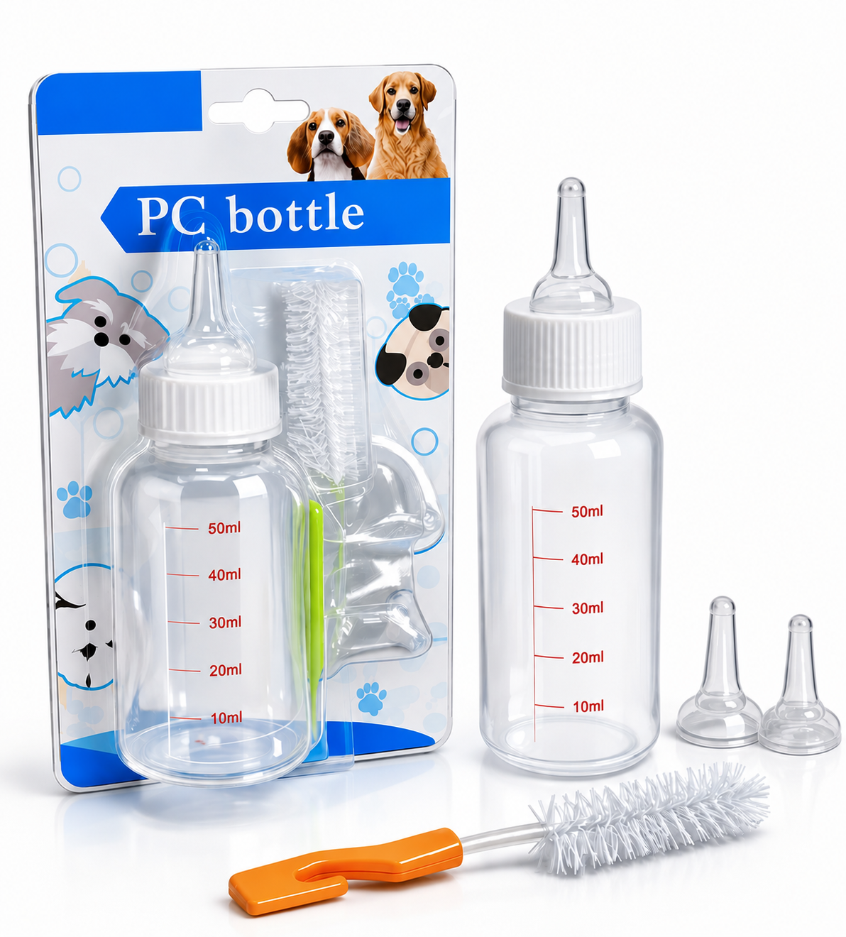 EVCİL HAYVAN BİBERON SETİ 50 ML